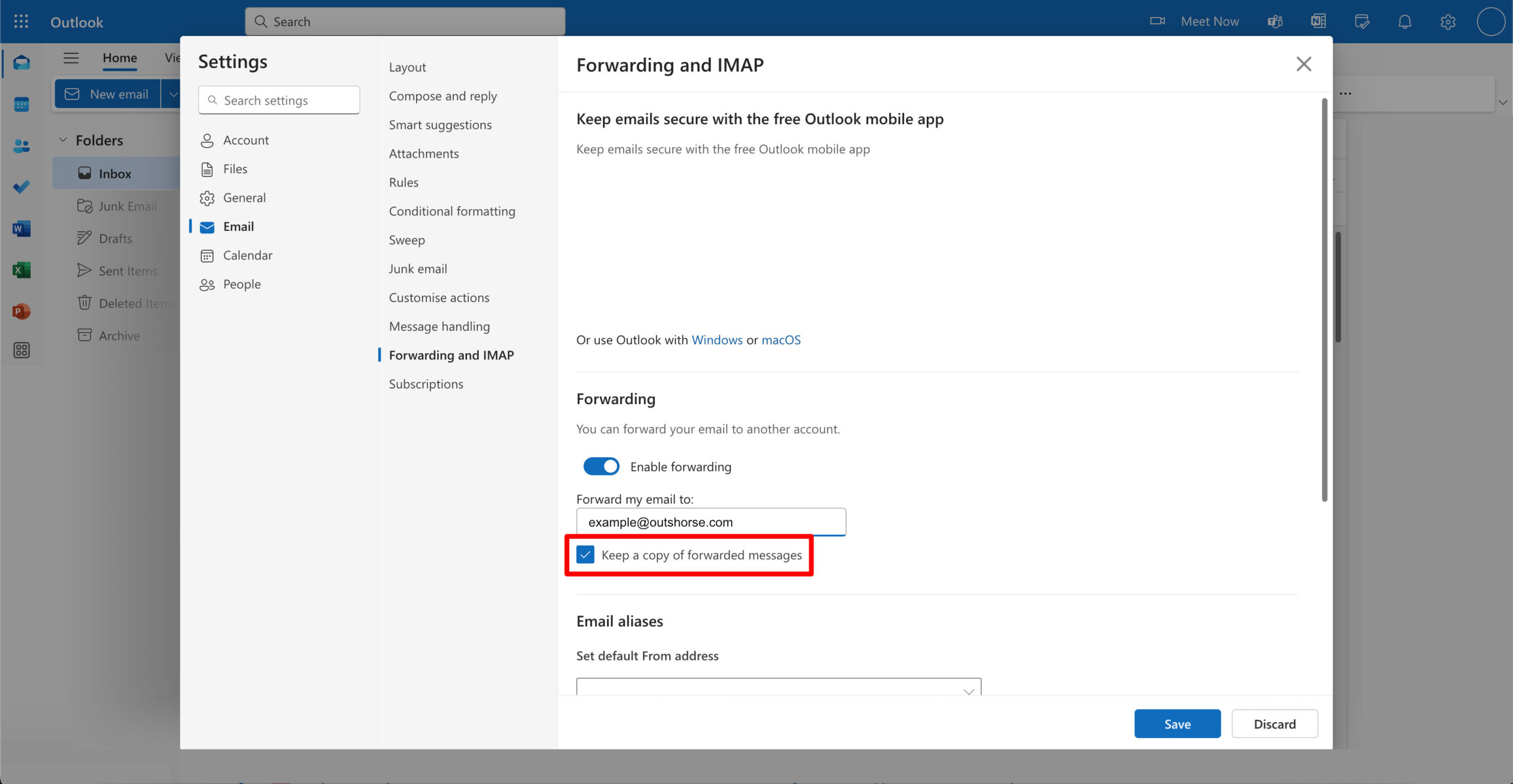 Outlook Step 5